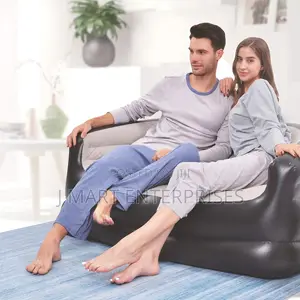 2 Person Inflatable Sofa Couch/Flocked Finish