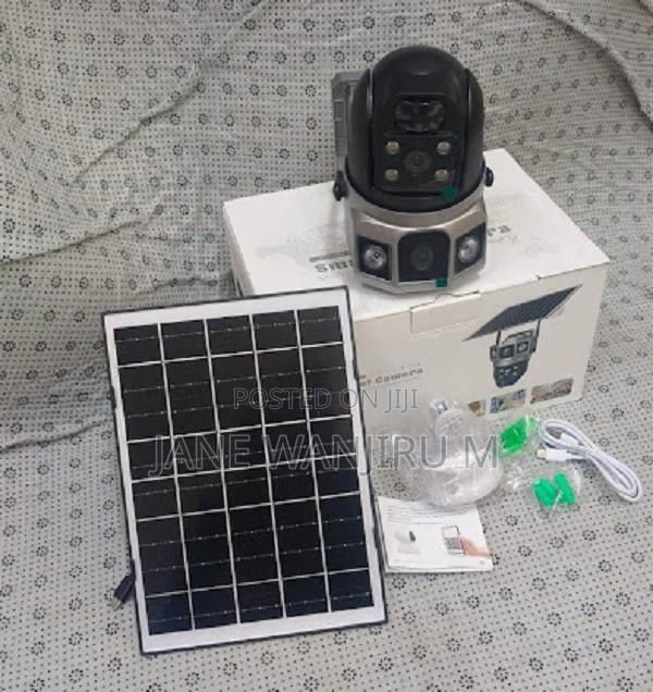 V380 Pro Dual Wifi Solar Camera – Dual 4mp Lenses - main view
