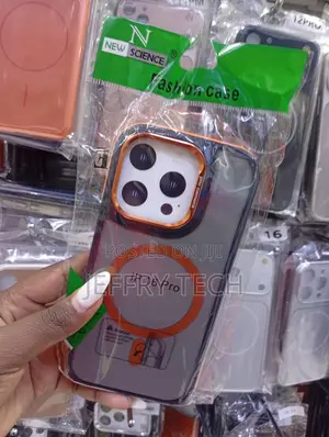 iPhone 16 Pro Moky, Frosted Design With Built-in Orange Magnetic Ring