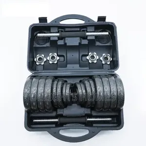 30kg Adjustable Dumbell Barbell Weight Set -Hl