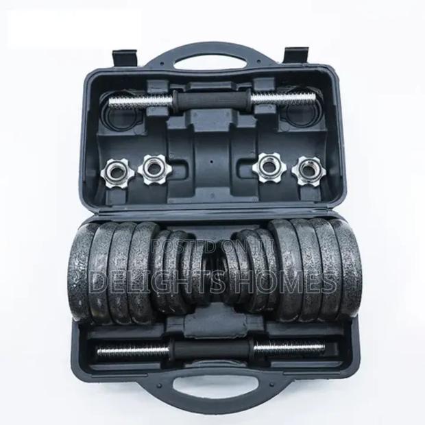 30kg Adjustable Dumbell Barbell Weight Set -Hl - main view