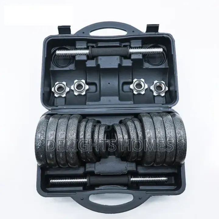 30kg Adjustable Dumbell Barbell Weight Set -Hl