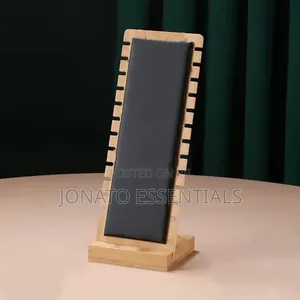 Necklace Display Stand Bamboo Jewelry Organizer Holder