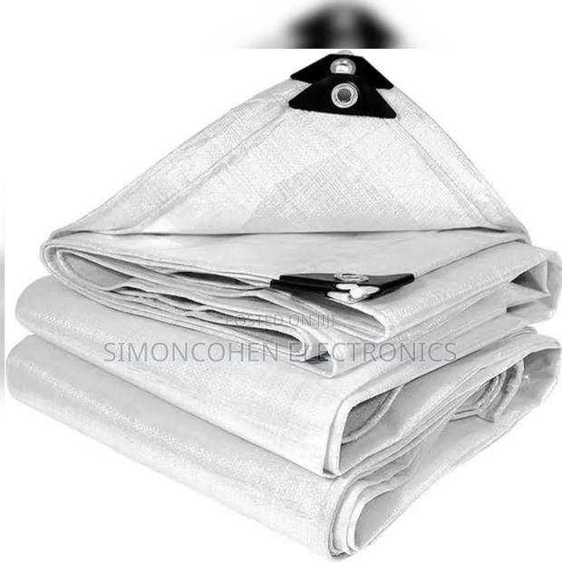 Cream White(Heavy Material ) 4x6m Tarpaulin Canvas