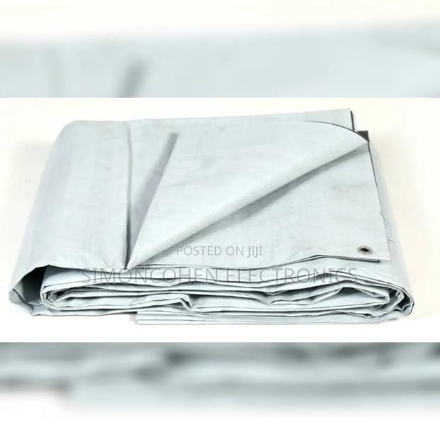 Cream White(Heavy Material ) 4x6m Tarpaulin Canvas - thumbnail 2
