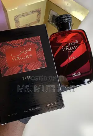 Rasasi Hawas Fire for Him Eau De Parfum, a 100ml Fragrance.