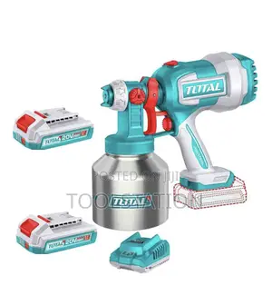 Cordless Spray Gun With Stainless Steel Tank Batteries and Charger Inc