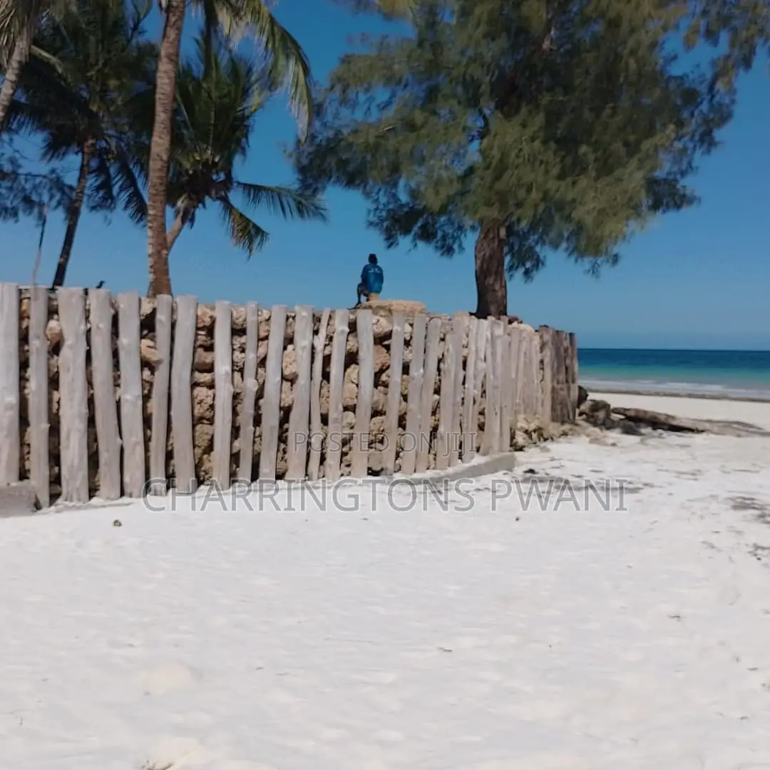 1 Acre Sandy Beachfront | Fenced Serviced | Galu Diani
