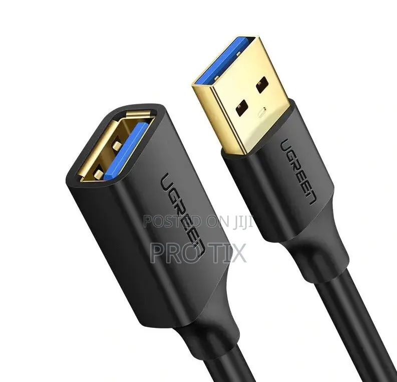 Ugreen Usb 2.0 A Male To A Female Cable 1.5m (Black)