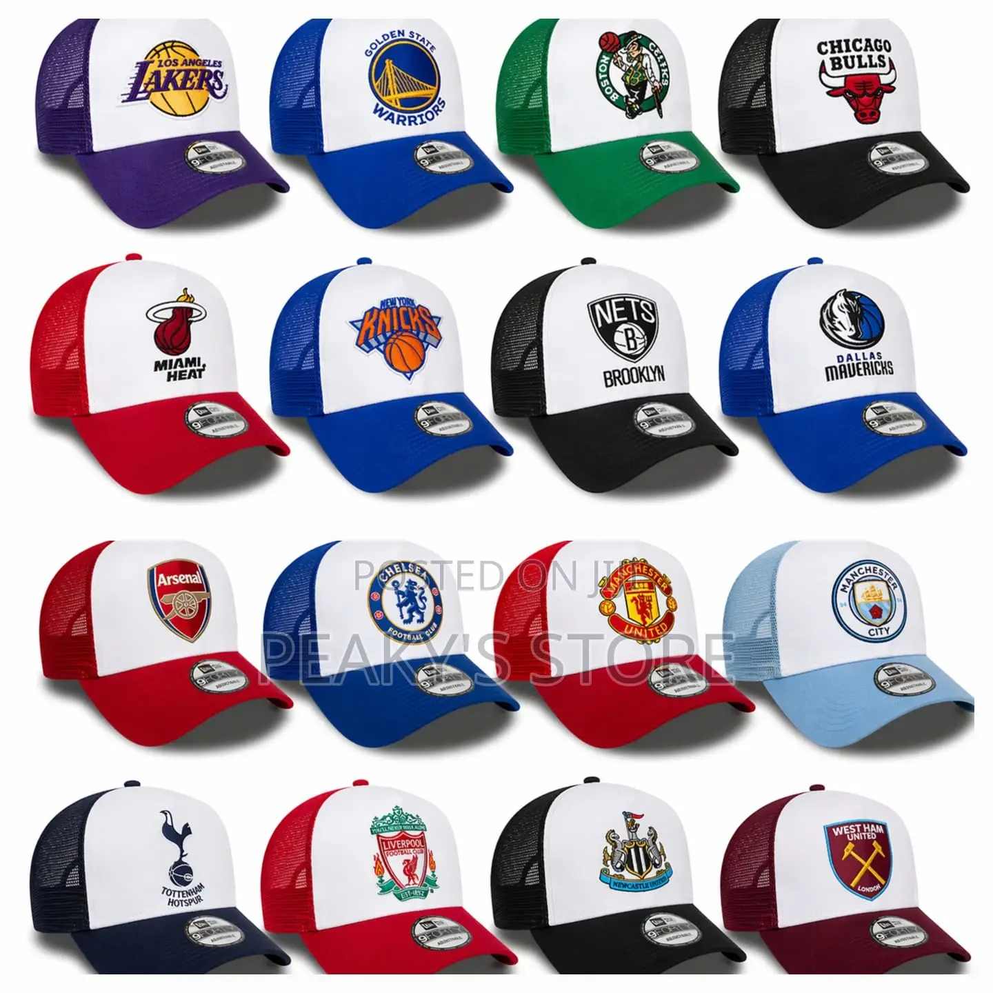 Basketball and Football Trucker Caps