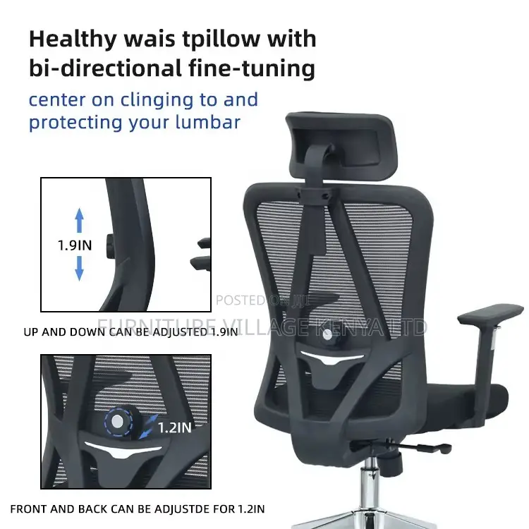 360°Swivel Rocking Mesh Ergonomic Chair