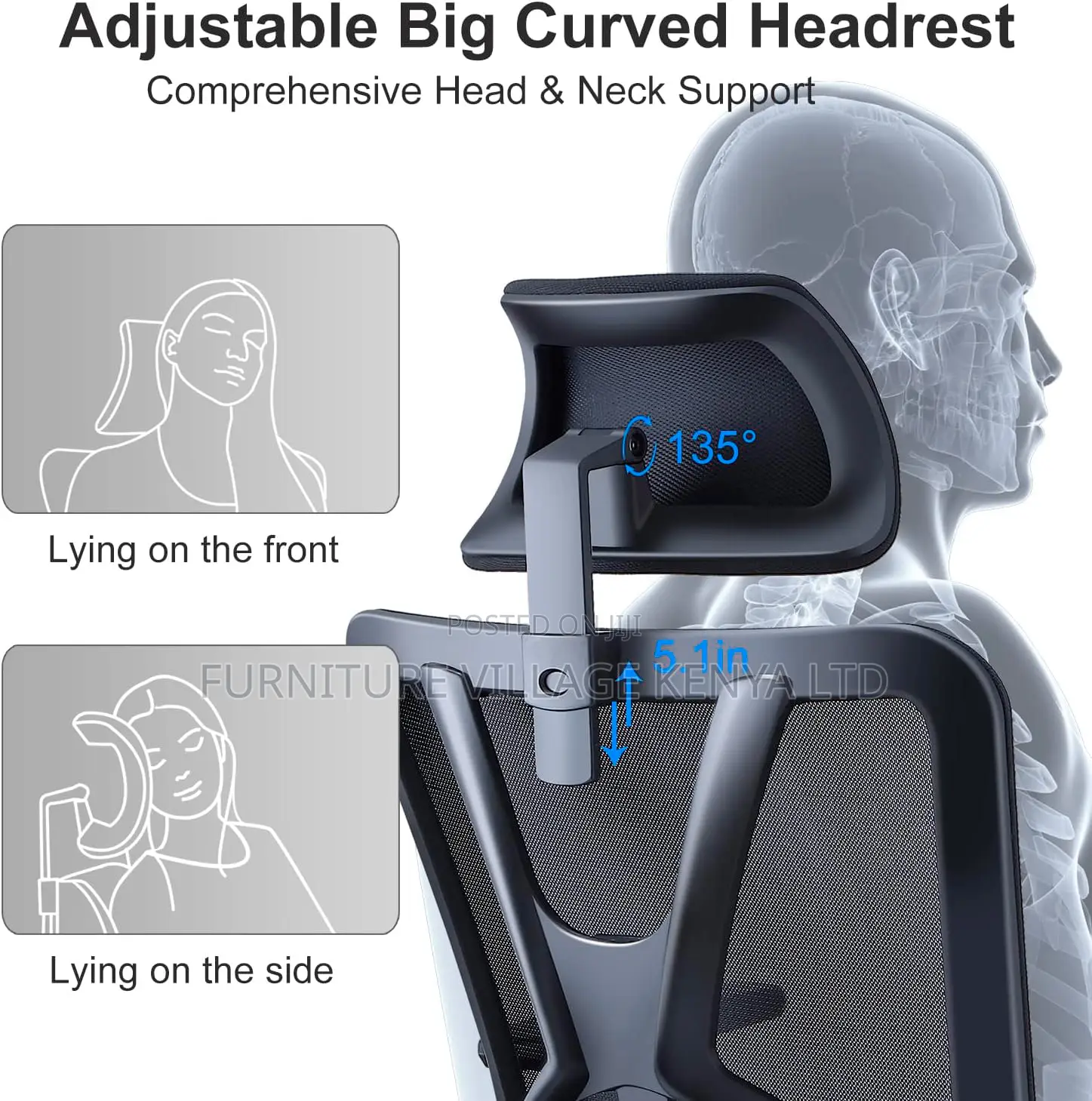 360°Swivel Rocking Mesh Ergonomic Chair