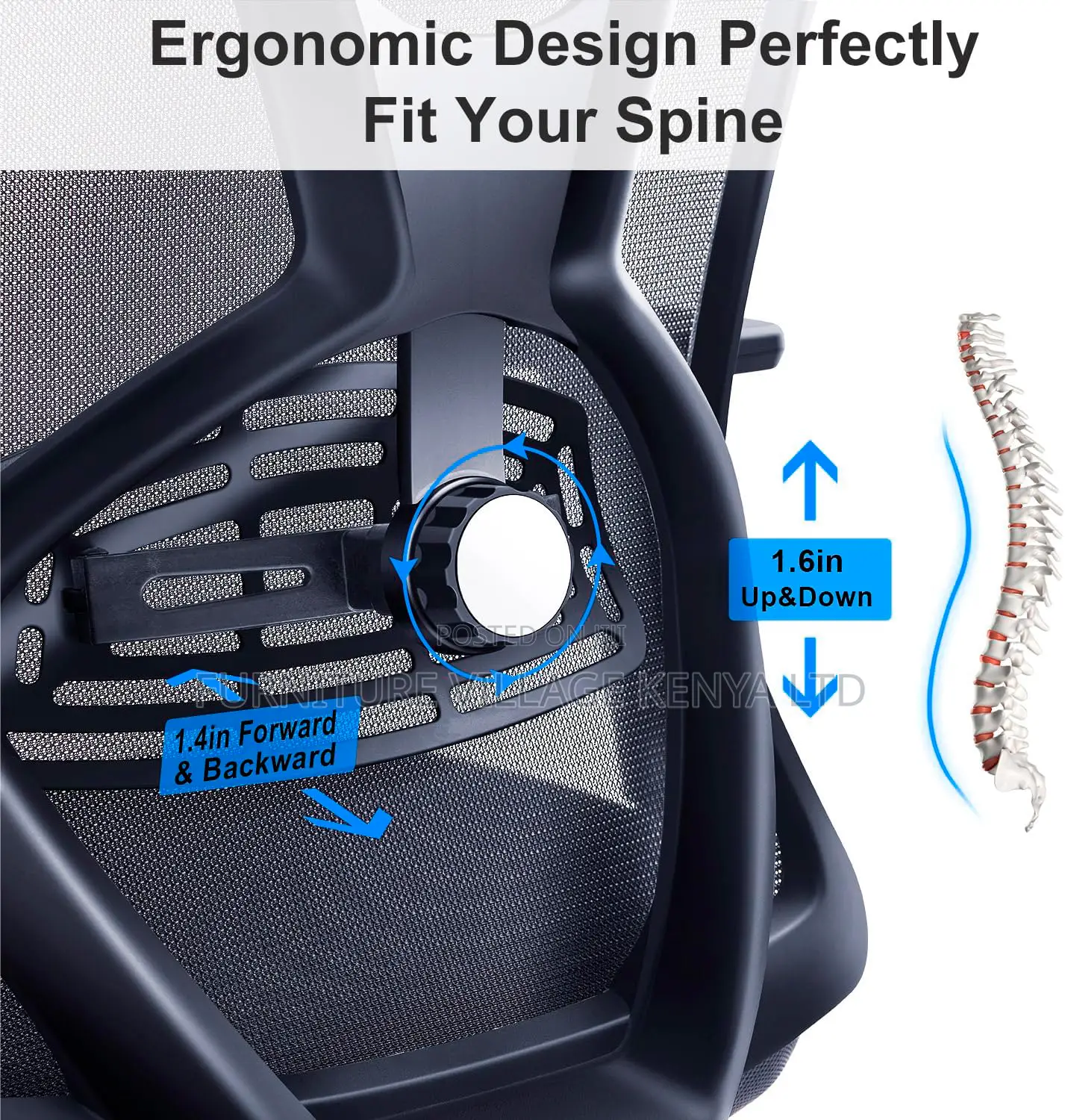 360°Swivel Rocking Mesh Ergonomic Chair