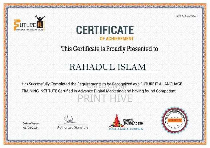 Certificate Design and Generation