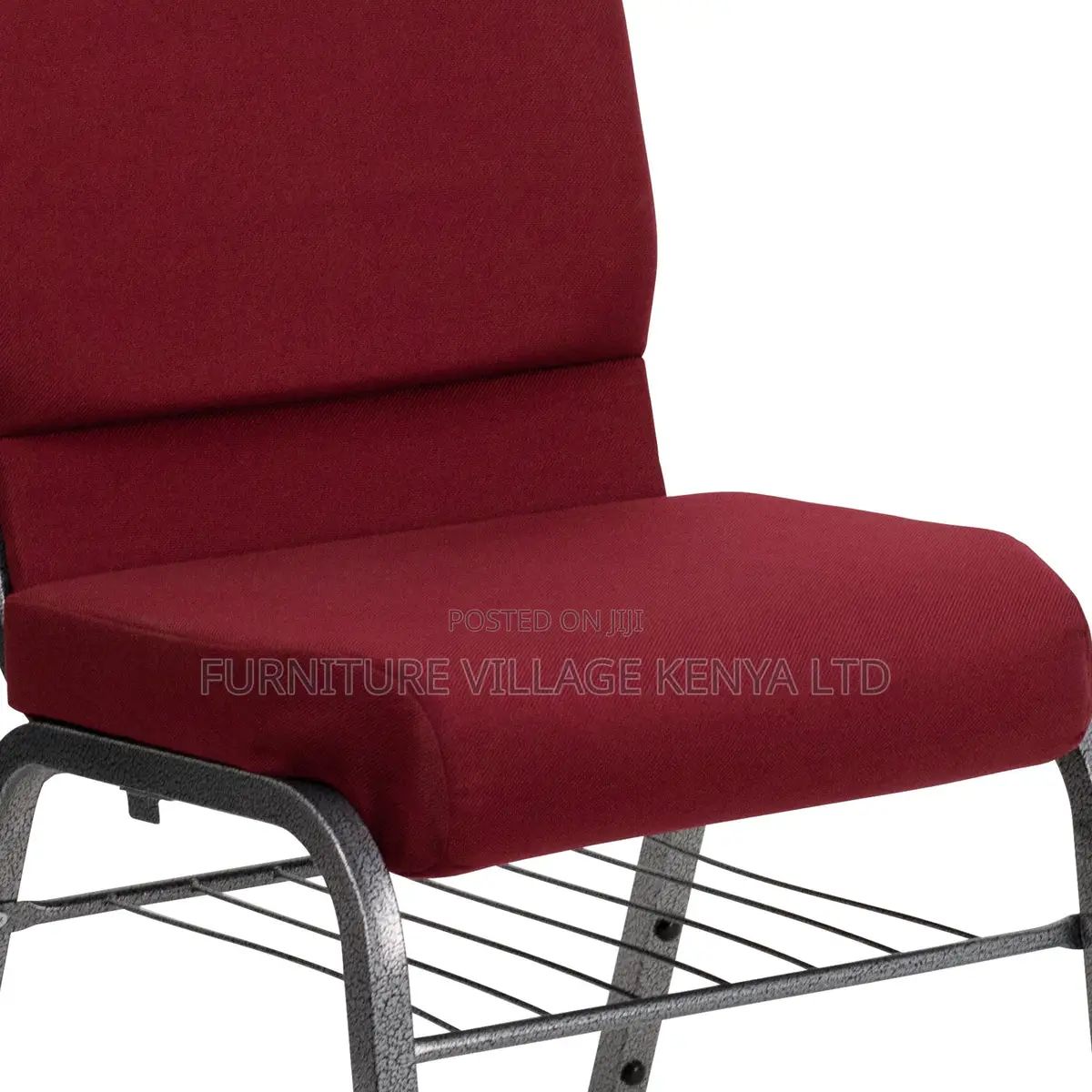 Red Fabric Padded Banquet Theater Chair