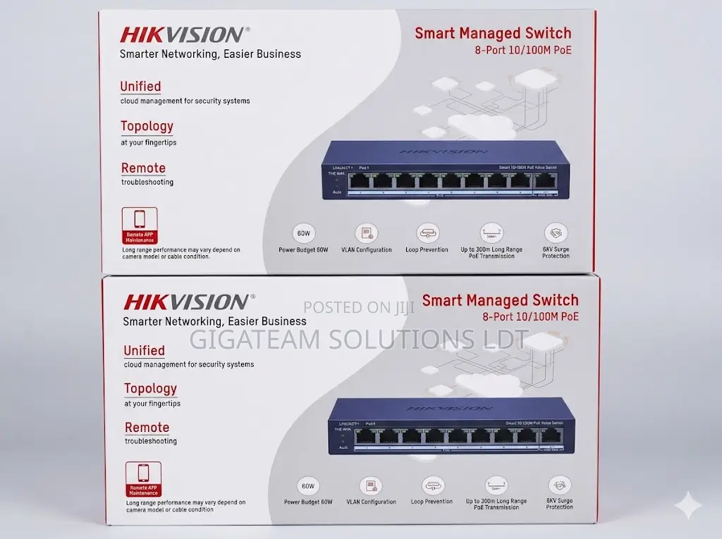 Hikvision 8 Port Ds-3e1309p-Ei/M(o-Std) Smart Managed Poe Switch