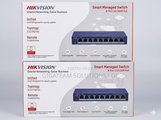 Hikvision 8 Port Ds-3e1309p-Ei/M(o-Std) Smart Managed Poe Switch
