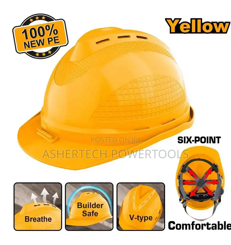 Ingco Hsh801 Safety Helmet -yellow