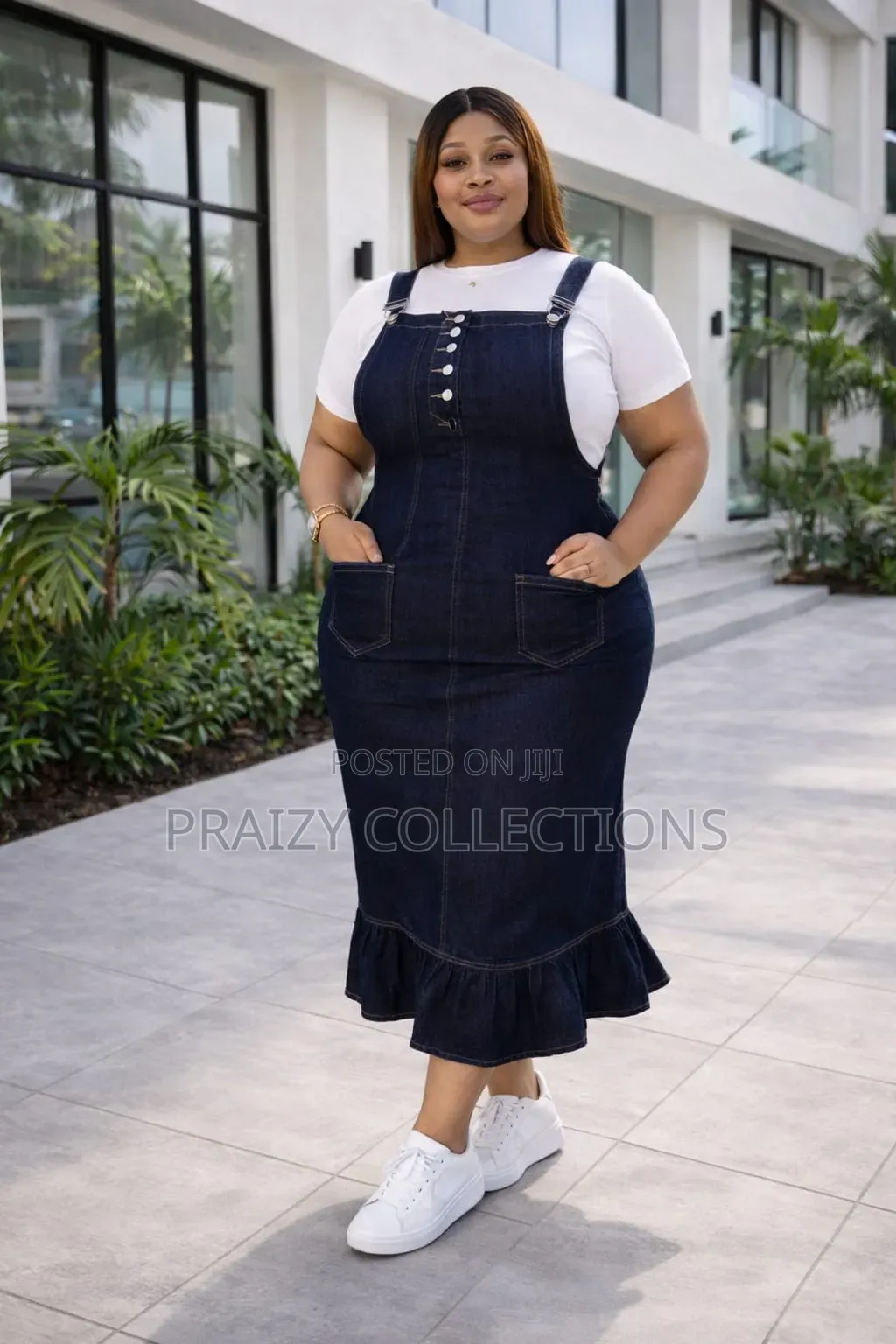 2pc Denim/Jean Set (Dress+Tshirt)