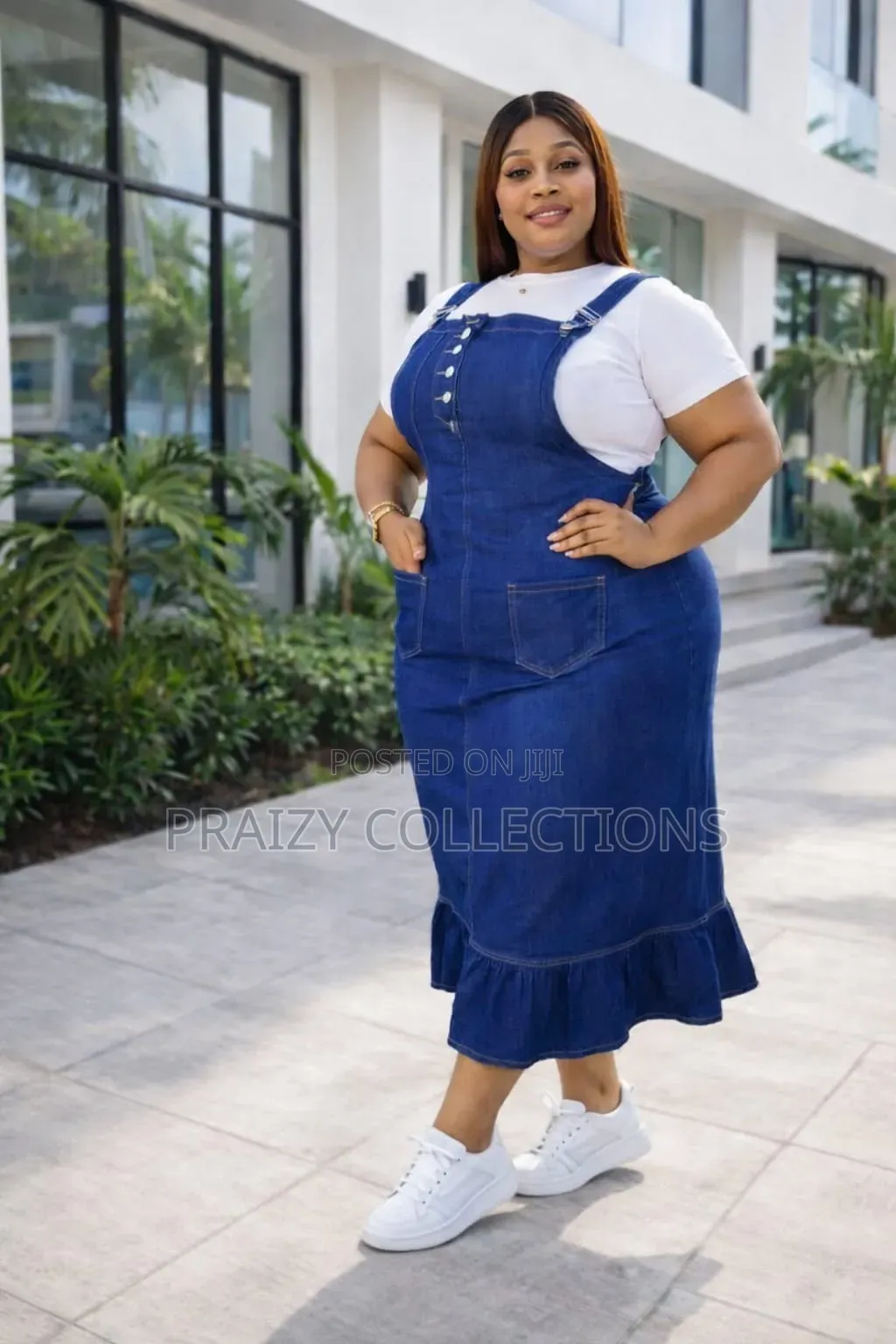 2pc Denim/Jean Set (Dress+Tshirt)