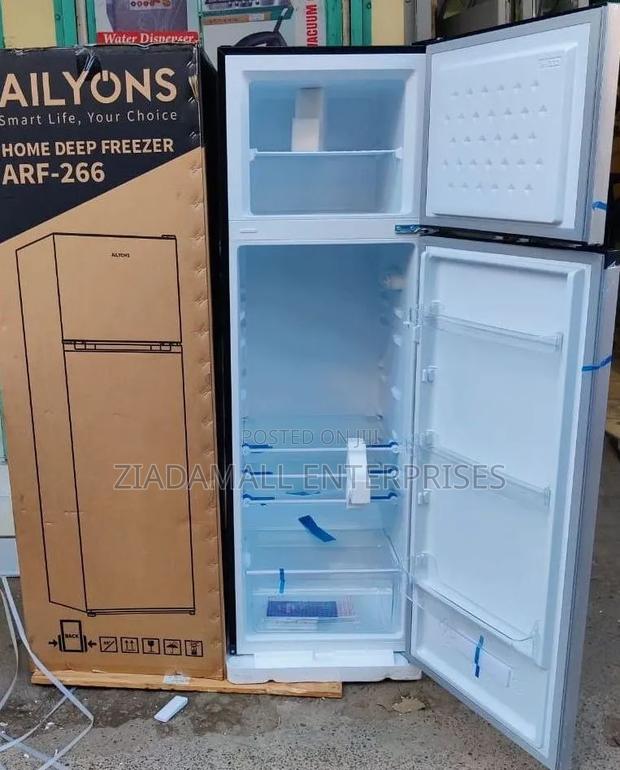 *Ailyons Double Door Fridge 266litres