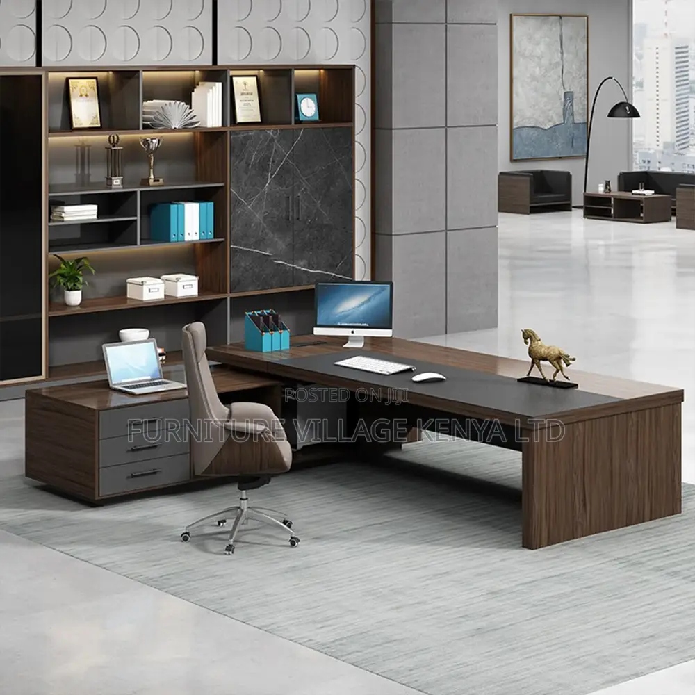 Managerial L-Configuration Office Work Desk-180cm