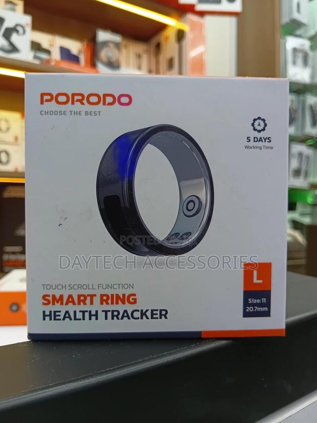 This Is a Porodo Smart Ring Health Tracker in Size 11 (20.7mm).