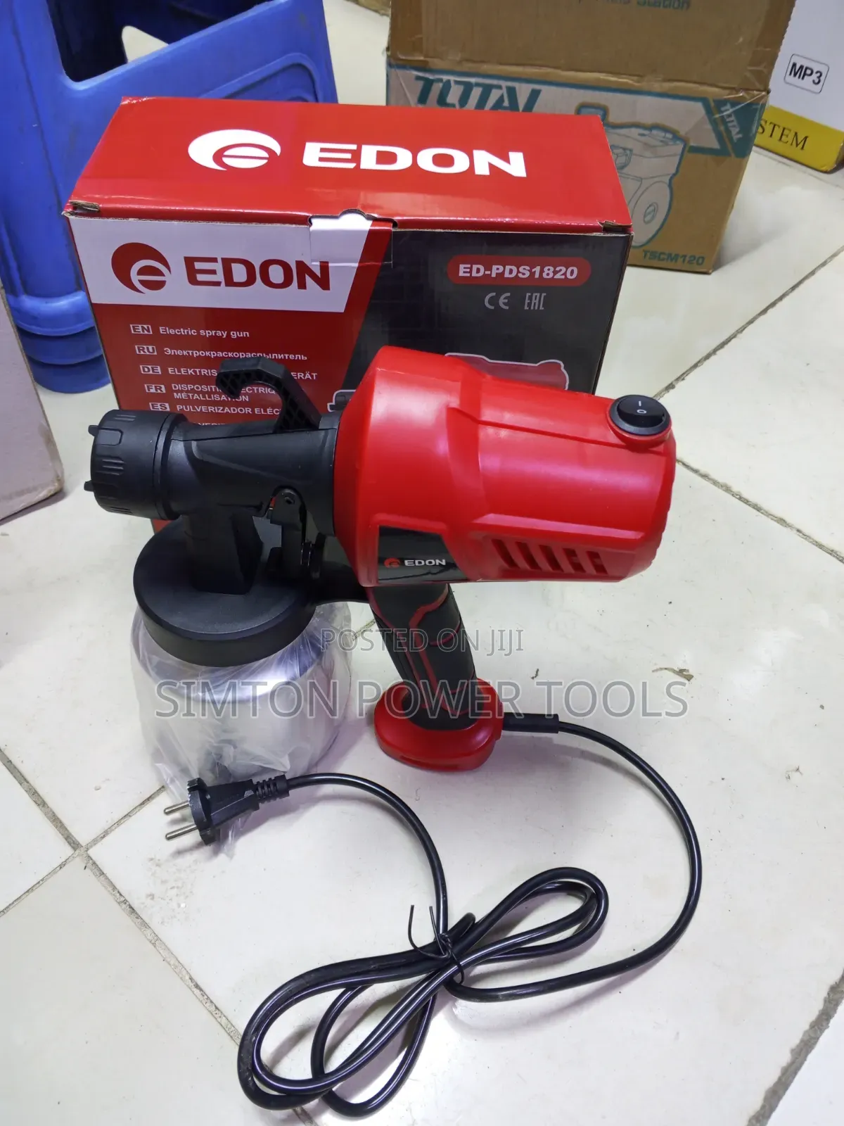 Edon Electric 400w Spray Gun Metallic Tank