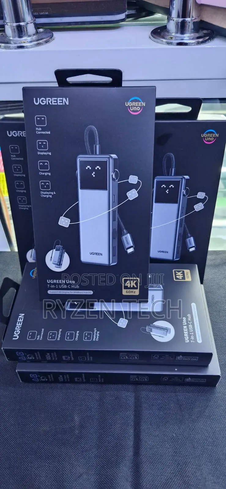 Ugreen Cm888 7-in-1 Uno Dock/Hub Usb-C Pd 100w- Gray