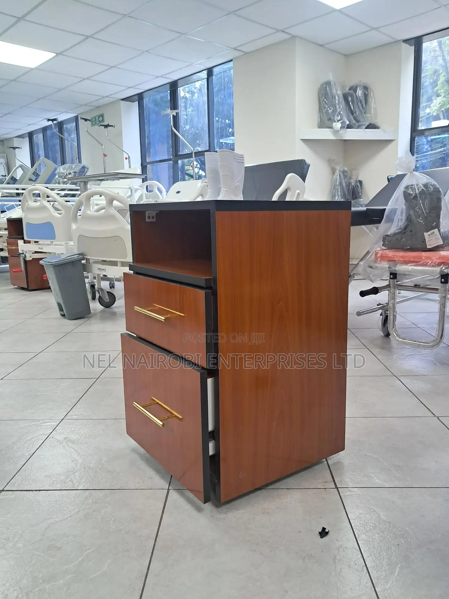 Wooden Laminated Bedside Locker Cabinet