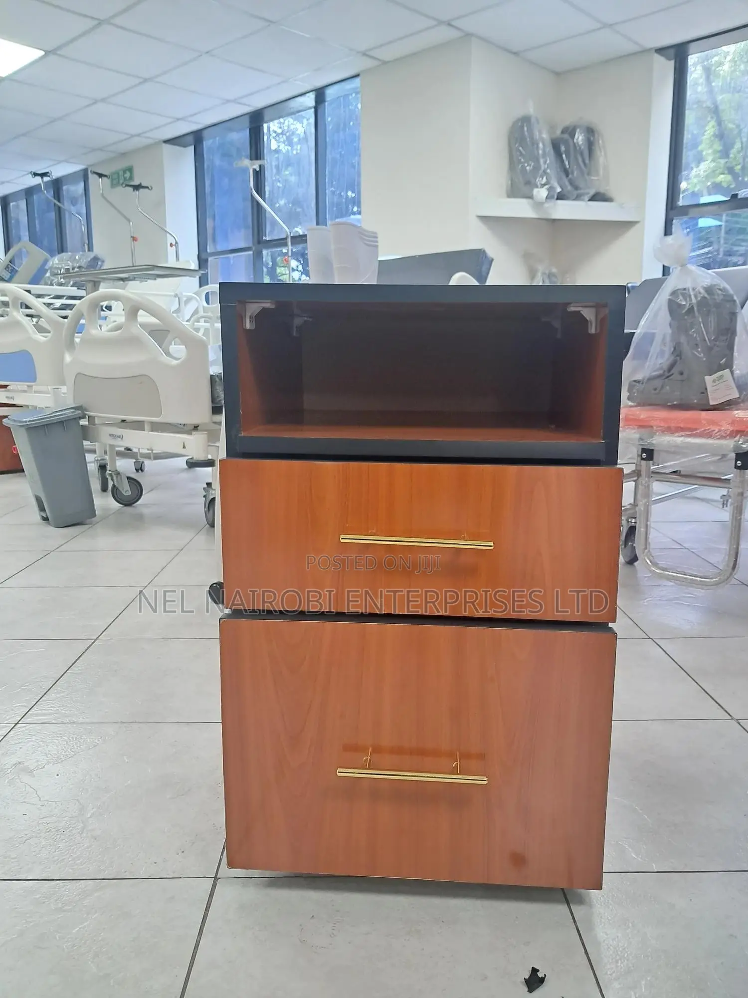 Wooden Laminated Bedside Locker Cabinet