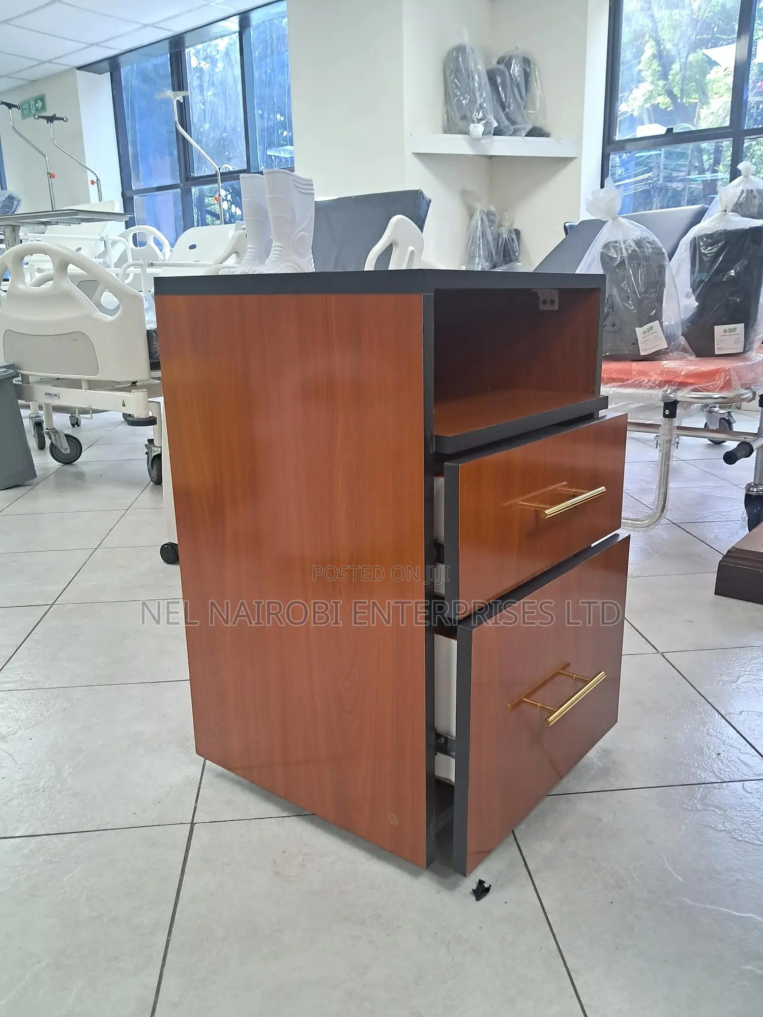 Wooden Laminated Bedside Locker Cabinet