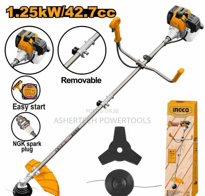 Ingco GBC Gasoline Grass Trimmer and Brush Cutter 2.4kw 62cc