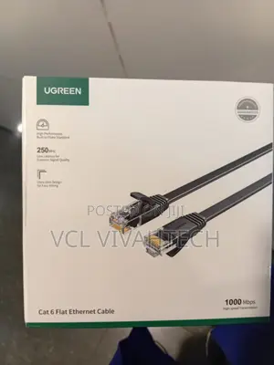 Ugreen Nw102 Cat 6 U/Utp Lan Flat Cable 30m Black