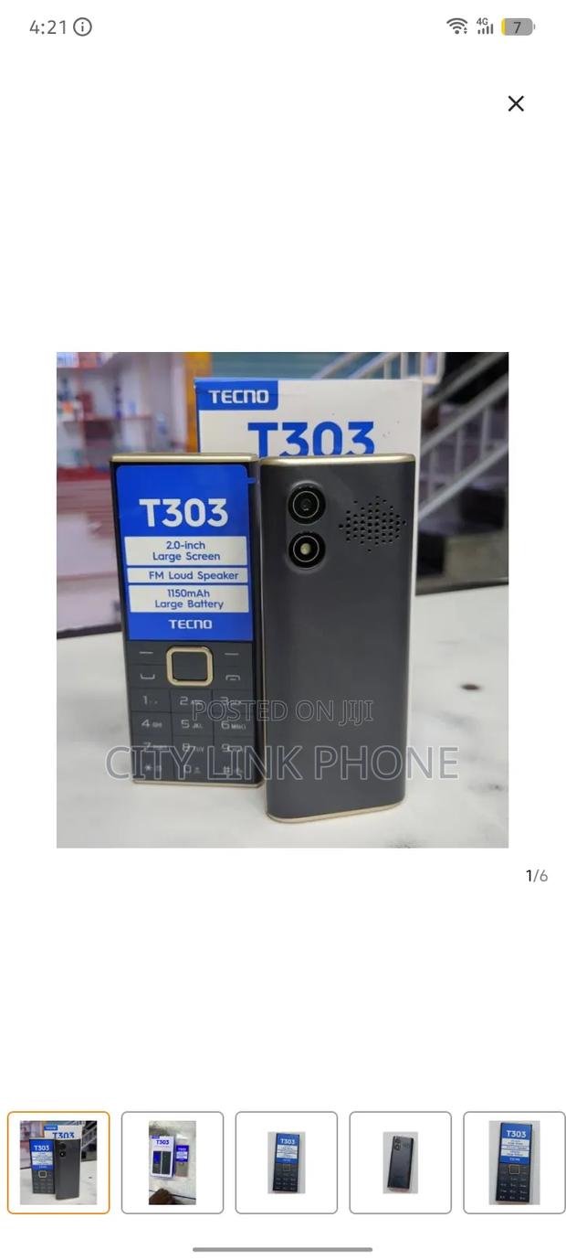 New Tecno T303 Black - thumbnail 2