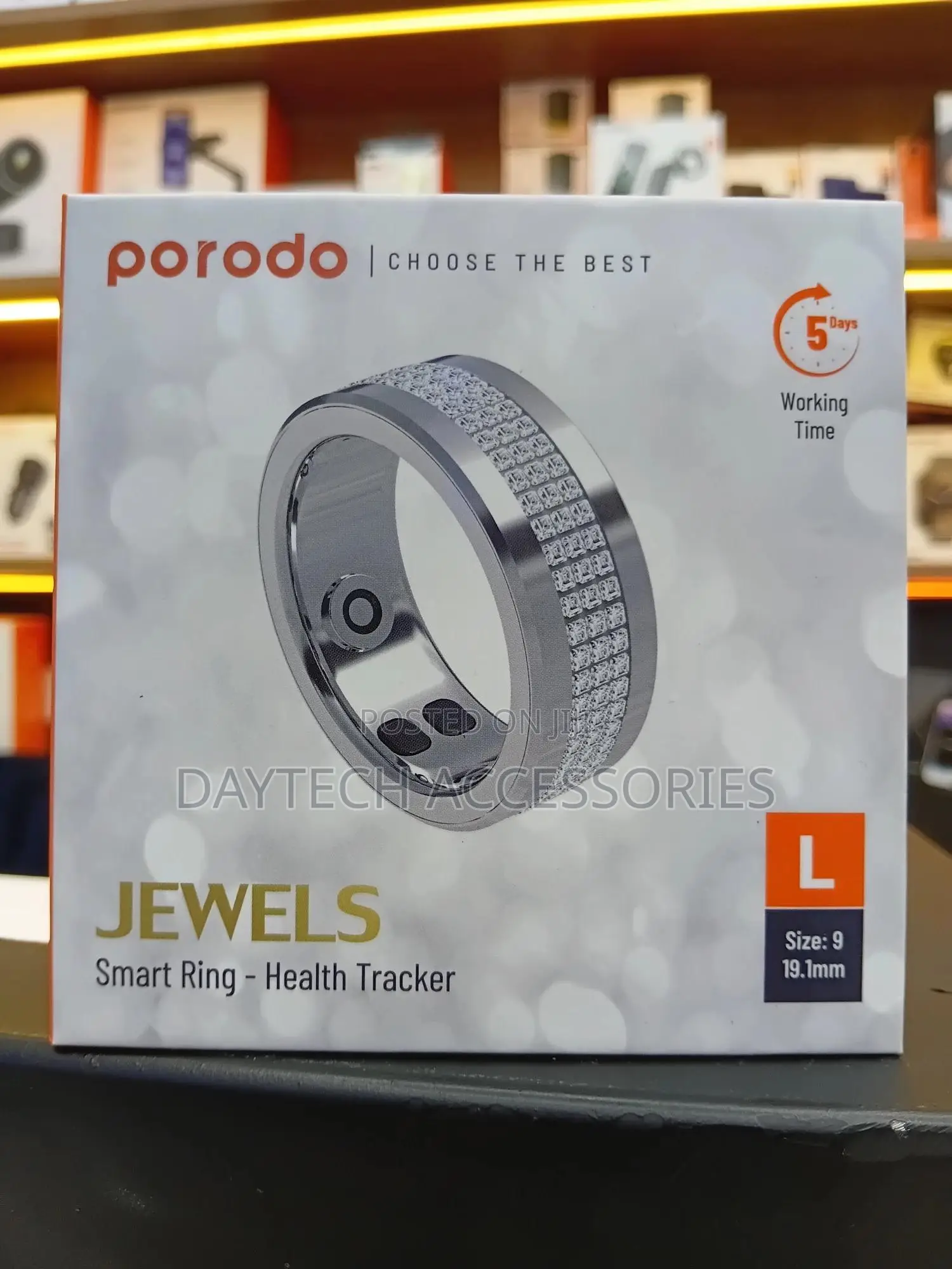 Jewels Smart Ring Health Tracker L 19.1mm - Silver
