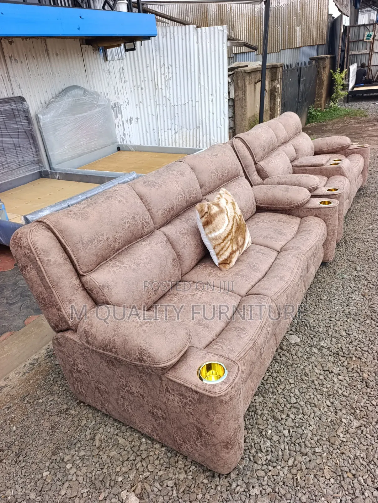 Brown Elegant Classy Piece- Sofa Set