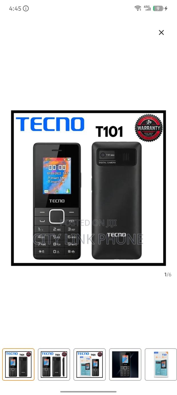 New Tecno T101 Black - thumbnail 2