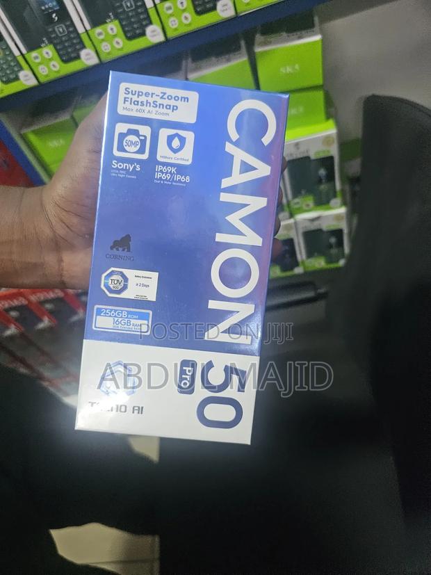 New Tecno Camon 50 Pro 256 GB Black