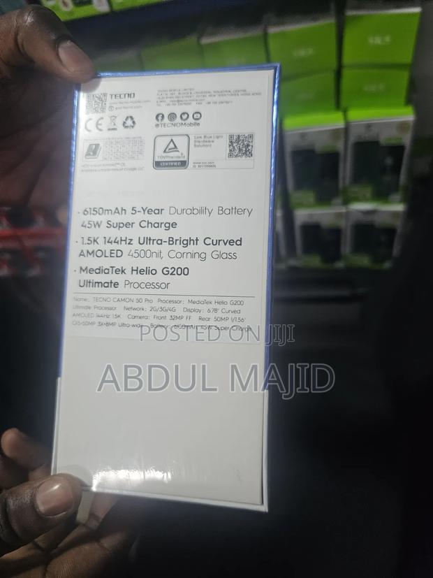 New Tecno Camon 50 Pro 256 GB Black - thumbnail 3
