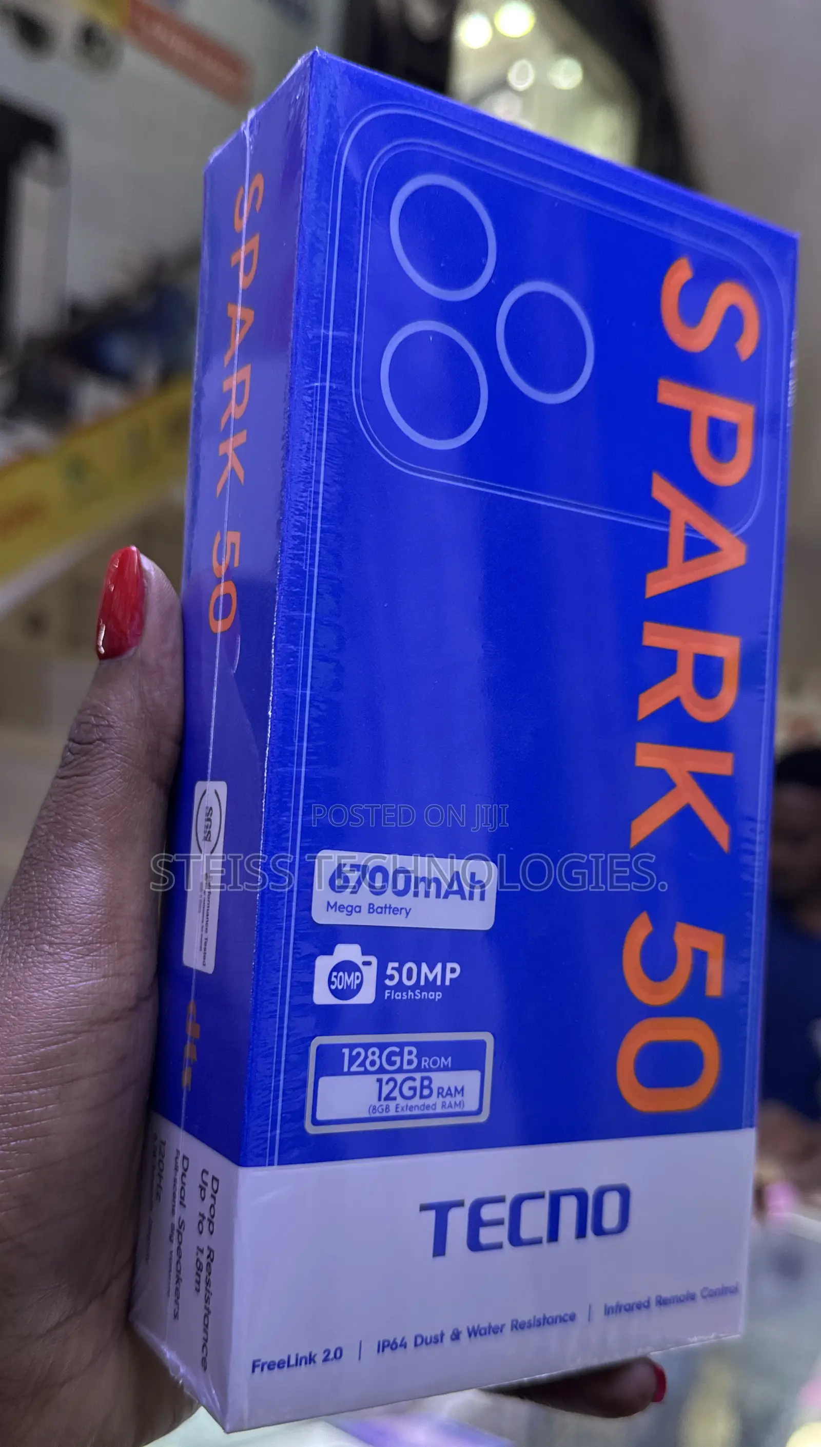 New Tecno Spark 50 128 GB Black