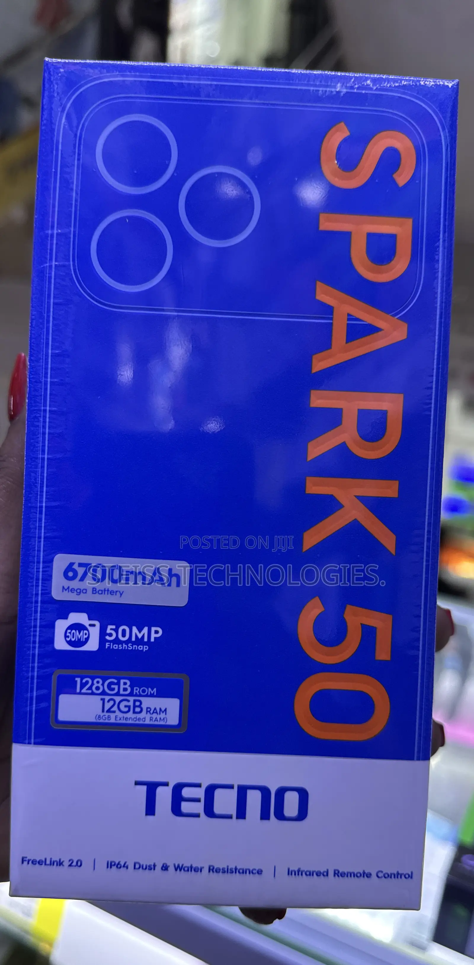 New Tecno Spark 50 128 GB Black