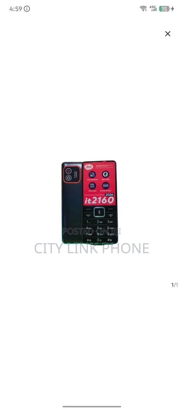 New Itel it2160 8 GB Black - thumbnail 2