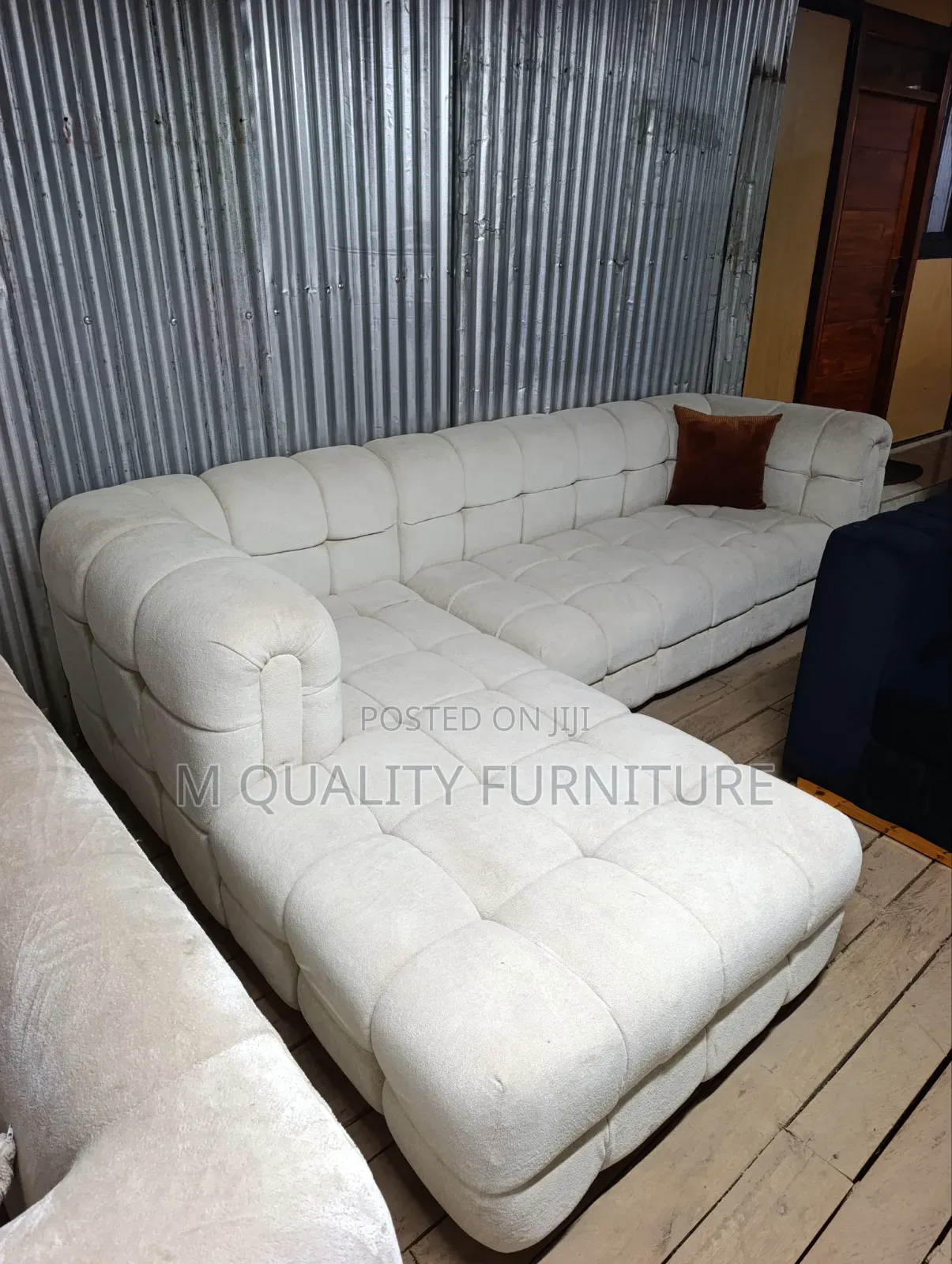Cream Luxurious Bubble Sofa Set