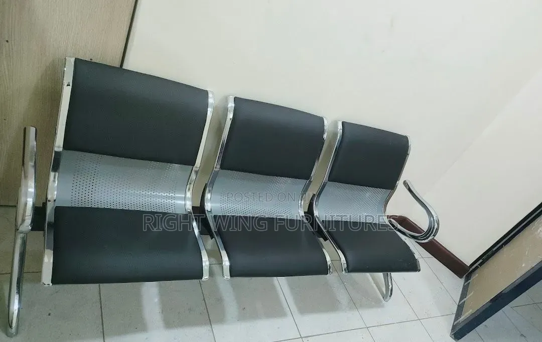 Strong Metal Frame _3seater Office Waiting Chair