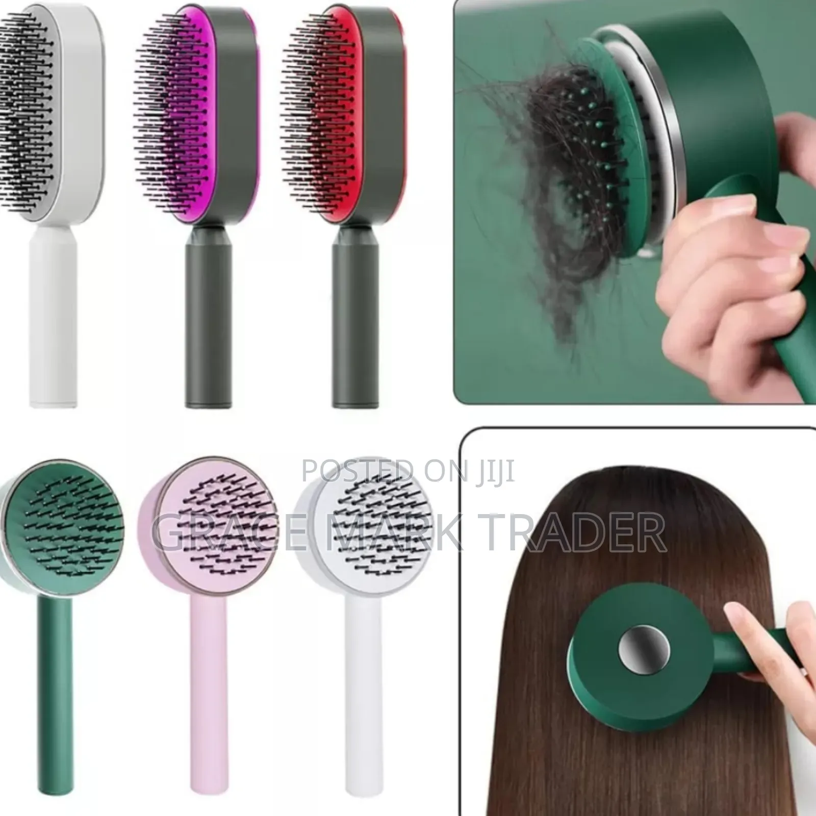 Self Cleaning Massage Comb/ Hair Brush