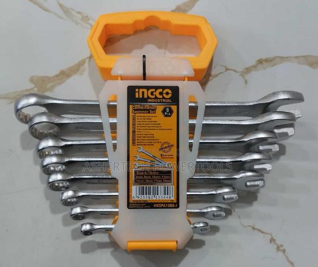 Ingco Hkspa1088 "8pcs Combination Spanner Set Size:6-19mm