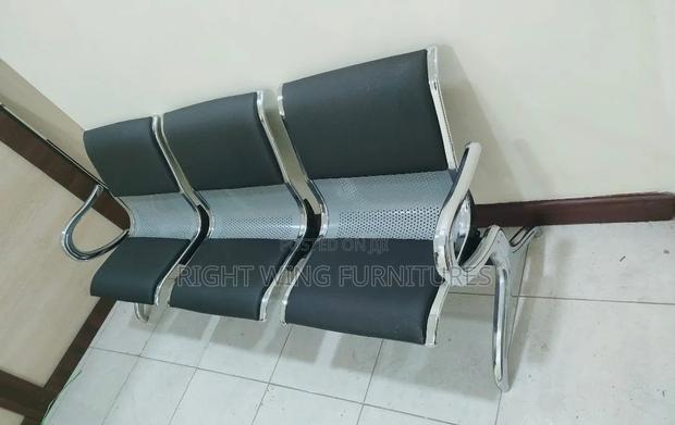 Reception Office Waiting Chair - Stylish 3 Seater Office Bench