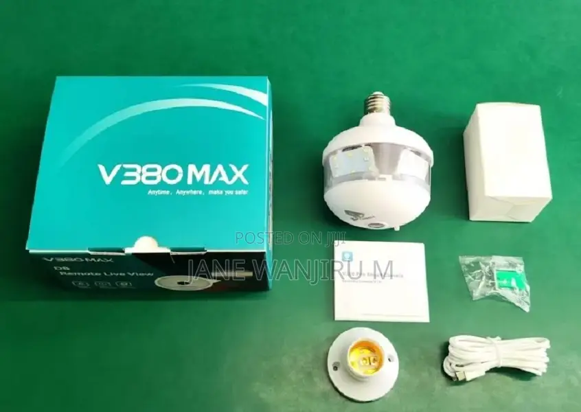 ~~ V380 Max Light Bulb Camera CCTV Camera
