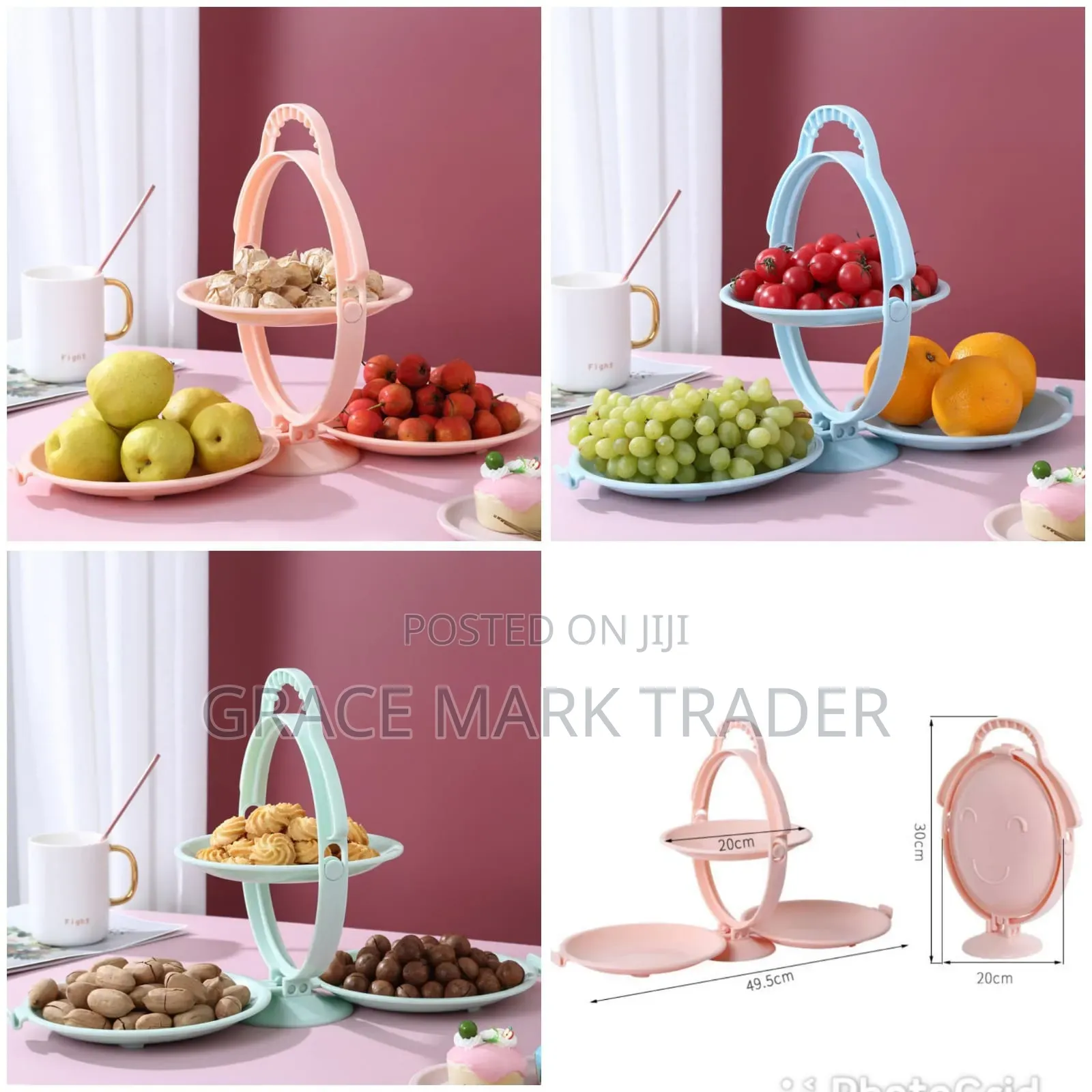 2 Layer Folding Dessert Plate